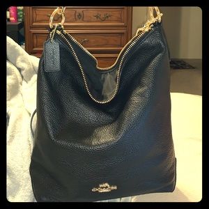 NWOT Black Coach Abby Duffle!